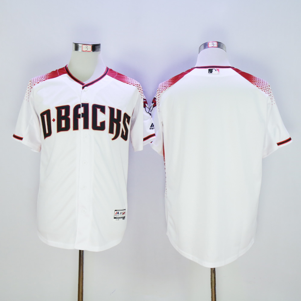 Men Arizona Diamondback Blank White MLB Jerseys